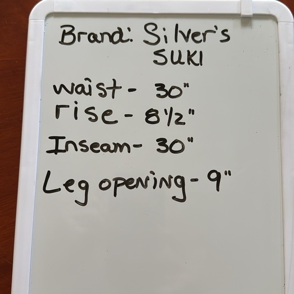 Silver SUKI Jeans Women's Blue 30X30 (actual) Denim Flare Leg Medium Rise - Picture 8 of 8